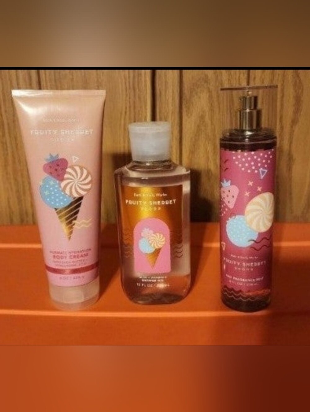 Bath & Body Works Fruity Sherbet Scooo Bundle.